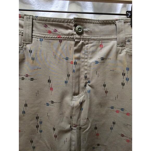 Eddie Bauer Adventure 2.0 green arrow print skirt with built-in shorts 10 - Picture 3 of 8